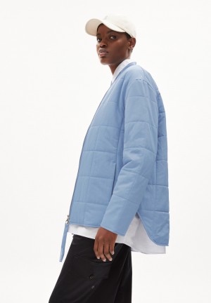 ARMEDANGELS KAMEIAA Blouson Jacket Relaxed Fit made of Polyamid Mix (recycled) Bleu | 3926057-KL