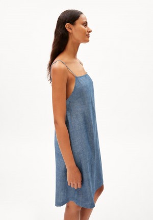 ARMEDANGELS KARISSAA CHAMBRAY Woven Dress Regular Fit made of Organic Cotton Butterfly | 1326579-UT