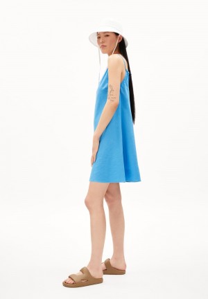ARMEDANGELS KARISSAA LINO Woven Dress Regular Fit made of Linen-Mix Blueniverse | 1736289-DA