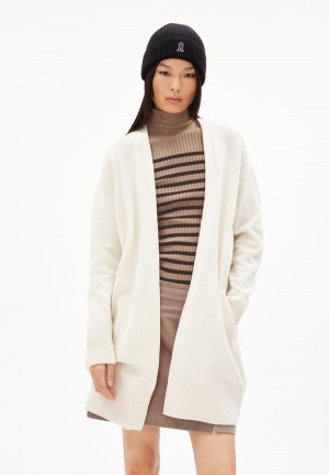 ARMEDANGELS KASSANDRAA Cardigan Loose Fit made of Organic Wool Mix Oatmilk | 8395276-SN