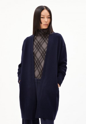 ARMEDANGELS KASSANDRAA Cardigan Loose Fit made of Organic Wool Mix Night Sky | 3046751-JL
