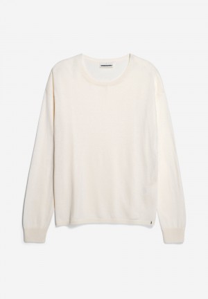 ARMEDANGELS LAARNI Pullover Loose Fit made of TENCEL™ Lyocell Mix Oatmilk | 7914630-DB