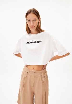 ARMEDANGELS LARIAA ARMEDANGELS T-Shirt Oversized Fit made of Organic Cotton Blanche | 9842706-IT