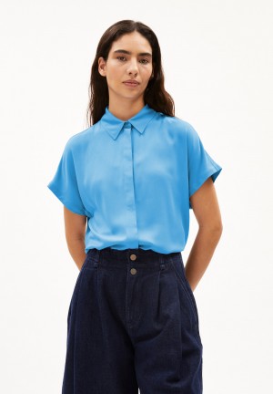 ARMEDANGELS LARISAANA Blouse Relaxed Fit made of LENZING™ ECOVERO™ Viscose Blueniverse | 7853021-TR