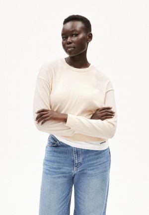 ARMEDANGELS LARUNAA Sweater Loose Fit made of Organic Cotton Mix Undyed | 1502897-ZL