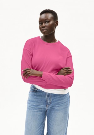 ARMEDANGELS LARUNAA Sweater Loose Fit made of Organic Cotton Mix Crushed Berry | 7150648-GQ