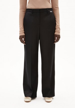 ARMEDANGELS LEANDRAA Woven Pants made of TENCEL™ Lyocell Mix Noir | 0298537-RN