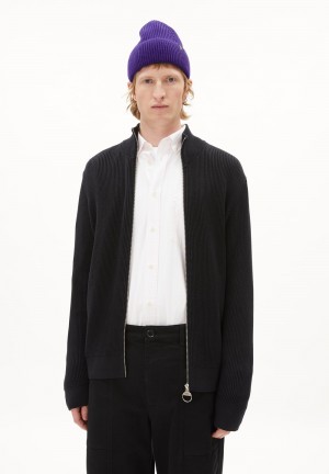 ARMEDANGELS LENLAA Cardigan Regular Fit made of Organic Cotton Noir | 7825436-WB