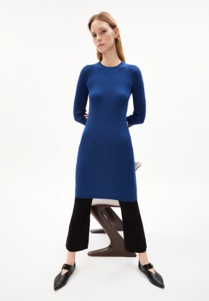 ARMEDANGELS LIAA RN Knit Dress Slim Fit made of Organic Cotton Indigo | 3086215-GI