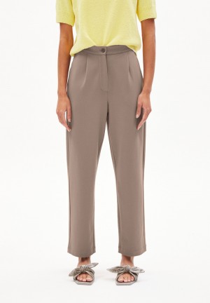 ARMEDANGELS LINAA LOU Jersey Pants made of Organic Cotton Mix Muddy Water | 5682139-LG