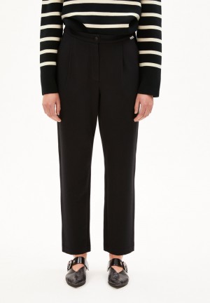 ARMEDANGELS LIRAA LOU Jersey Pants made of Organic Cotton Mix Noir | 2534986-NK