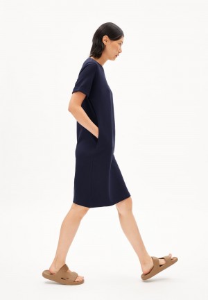 ARMEDANGELS MAAILANA Jersey Dress Regular Fit made of LENZING™ ECOVERO™ Mix Night Sky | 7829516-CZ
