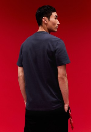 ARMEDANGELS MAARKOS FC Heavyweight T-Shirt Relaxed Fit made of Organic Cotton Mix Night Sky | 5062478-TR