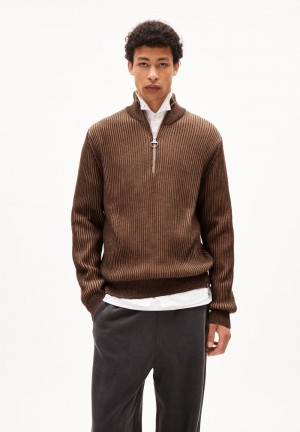 ARMEDANGELS MAATEY Sweater Regular Fit made of Organic Cotton Earth-cinnamon Dust | 5298407-CF