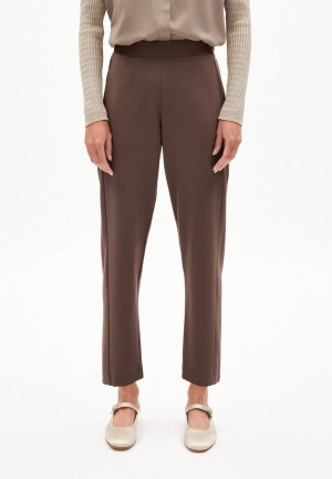 ARMEDANGELS MAGDAALENA Jersey Pants made of LENZING™ ECOVERO™ Mix Warm Slate | 0172635-WF