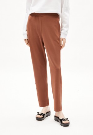 ARMEDANGELS MAGDAALENA Jersey Pants made of LENZING™ ECOVERO™ Mix Nutshell | 2051673-OX