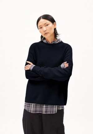ARMEDANGELS MERINAA LINKS LINKS Sweater Loose Fit made of Organic Cotton Night Sky | 2645038-UA