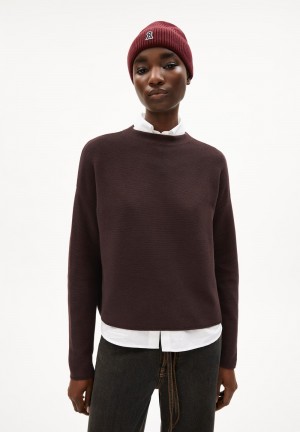 ARMEDANGELS MERINAA LINKS LINKS Sweater Loose Fit made of Organic Cotton Cafe | 2941653-KW