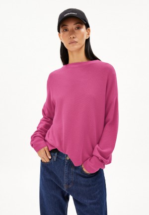 ARMEDANGELS MERINAA LINKS LINKS Sweater Loose Fit made of Organic Cotton Crushed Berry | 6408397-KV