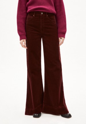 ARMEDANGELS MURLIAA CORDUROY Woven Pants made of Organic Cotton Mix Cranberry Juice | 3569720-AG