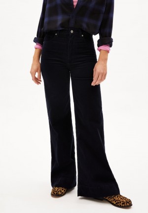 ARMEDANGELS MURLIAA CORDUROY Woven Pants made of Organic Cotton Mix Night Sky | 4872190-EK