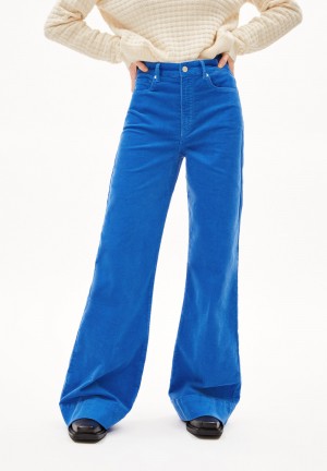 ARMEDANGELS MURLIAA CORDUROY Woven Pants made of Organic Cotton Mix Bleu | 1705824-JC