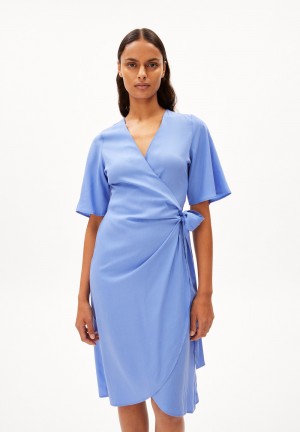 ARMEDANGELS NATAALE Woven Dress Regular Fit made of TENCEL™ Lyocell Mix Bleu | 1905468-RW