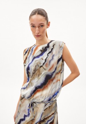 ARMEDANGELS NERAA PÄRLAA Blouse Relaxed Fit made of TENCEL™ Lyocell Mix Cinnamon Dust | 6135287-QR