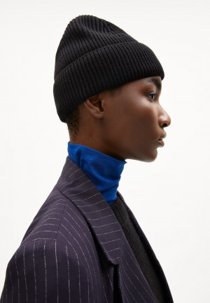 ARMEDANGELS NILDAAO ICONIC Beanie made of Organic Cotton Noir | 6139048-ZC