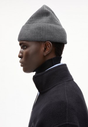 ARMEDANGELS NILDAAO ICONIC Beanie made of Organic Cotton Grise Clair | 2789350-LR