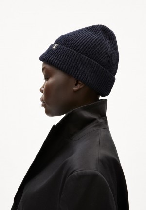 ARMEDANGELS NILDAAO WOOL Beanie made of Organic Cotton Night Sky Melange | 3629518-RK