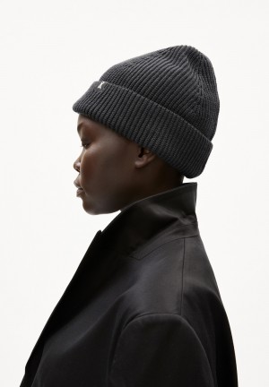 ARMEDANGELS NILDAAO WOOL Beanie made of Organic Cotton Steel Melange | 9816537-HC