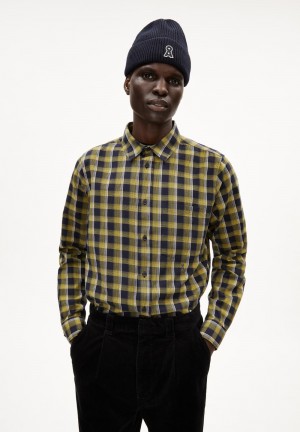 ARMEDANGELS NOAAMOS Shirt Relaxed Fit made of Organic Cotton Night Sky-new Moss | 0175893-PS