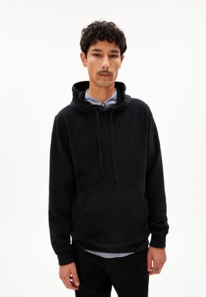 ARMEDANGELS PAARLO COMFORT Sweathoodie Regular Fit made of Organic Cotton Mix Noir | 6213854-UD