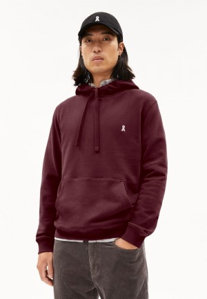 ARMEDANGELS PAARLO COMFORT Sweathoodie Regular Fit made of Organic Cotton Mix Cranberry Juice | 4093517-GC