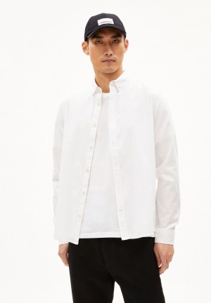 ARMEDANGELS QUAASA Shirt Regular Fit made of Organic Cotton Blanche | 6035129-RO