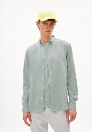 ARMEDANGELS QUAASA Shirt Regular Fit made of Organic Cotton Morning Dew | 4315728-KJ