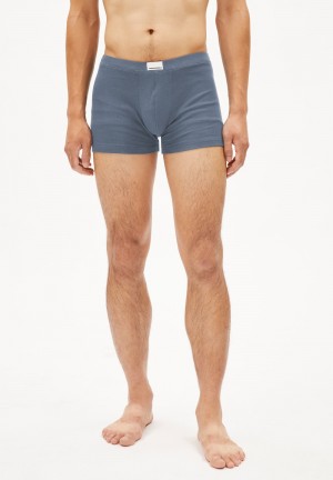 ARMEDANGELS RICAARD RIB Rib-Boxer made of Organic Cotton Mix Bleu | 3715026-LY