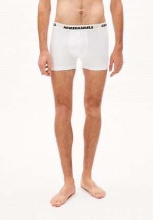 ARMEDANGELS RYAANO Boxer made of Organic Cotton Mix Blanc | 0869531-HO