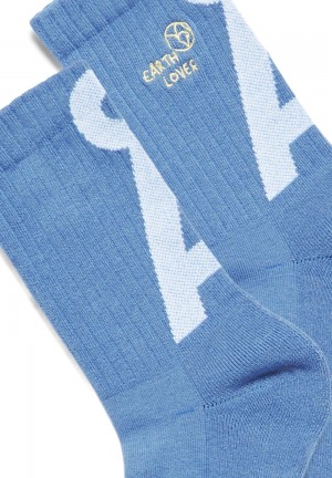 ARMEDANGELS SAAMUS SHORT LOVAA Socks made of Organic Cotton Mix Bleu | 6589723-TR