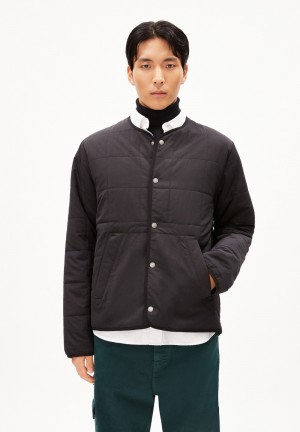 ARMEDANGELS SAANDON Blouson Jacket Regular Fit made of Polyamid Mix (recycled) Noir | 1759328-UT