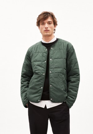 ARMEDANGELS SAANDON Blouson Jacket Regular Fit made of Polyamid Mix (recycled) Vert | 6401389-AU
