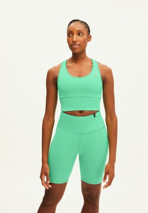 ARMEDANGELS SAANTOSHA LI Activewear Bra made of Polyamide Mix (recycled) Bright Lime-indigo | 2760593-JT