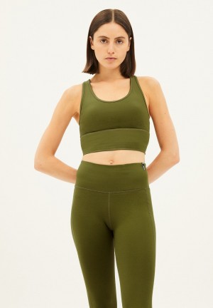 ARMEDANGELS SAANTOSHA LI Activewear Bra made of Polyamide Mix (recycled) Avocado | 7502439-CH