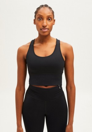 ARMEDANGELS SAANTOSHA LI Activewear Bra made of Polyamide Mix (recycled) Noir | 0896342-GH