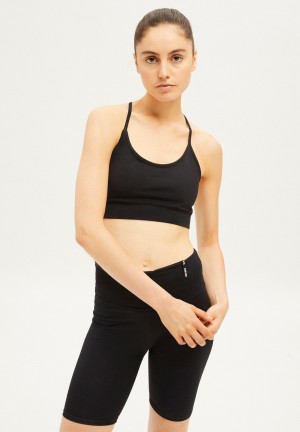 ARMEDANGELS SAATYA Activewear Bra made of Polyamide Mix (recycled) Noir | 9281756-FC