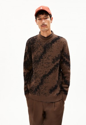 ARMEDANGELS SIVAAN Sweater Regular Fit made of Organic Cotton Earth-black | 5012378-PN