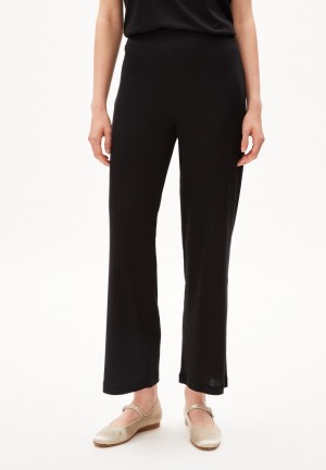ARMEDANGELS STELLAARA Jersey Pants made of TENCEL™ Lyocell Mix Noir | 5160847-PX