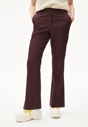 ARMEDANGELS TATNAA Woven Pants Regular Fit made of Organic Cotton Mix Fudge | 5216394-XU