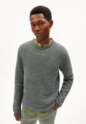 ARMEDANGELS TOLAA Sweater Regular Fit made of Organic Cotton Vert | 0619587-UO